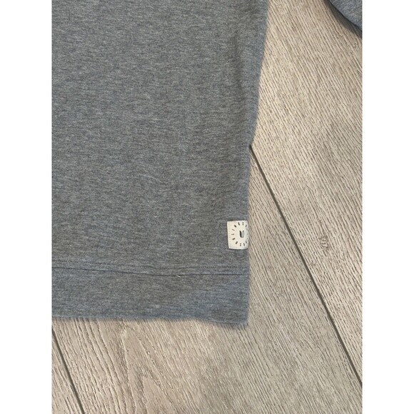 Linksoul Sweater Mens XL Tempus Fugit Grey Quarter Zip Pullover Golf Preppy - Picture 3 of 10